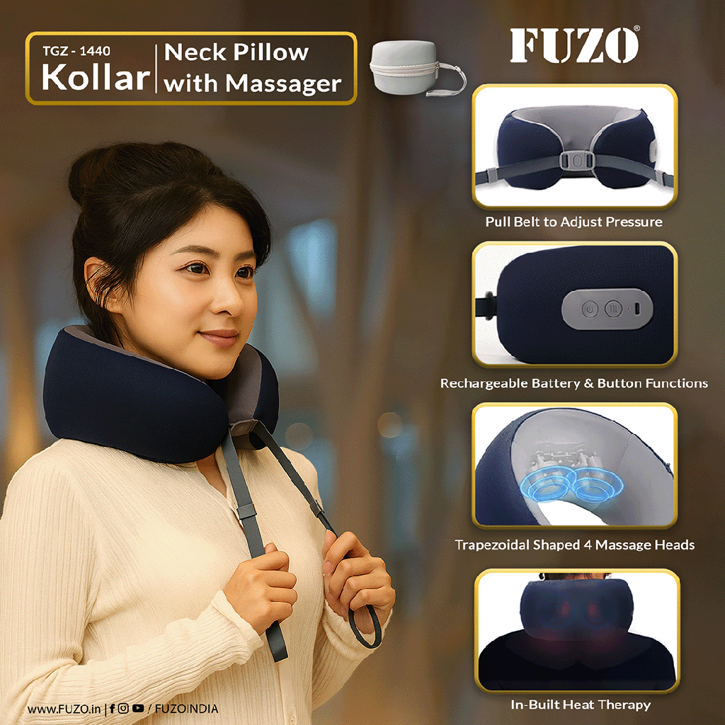 Comfort Neck Pillow with Massager